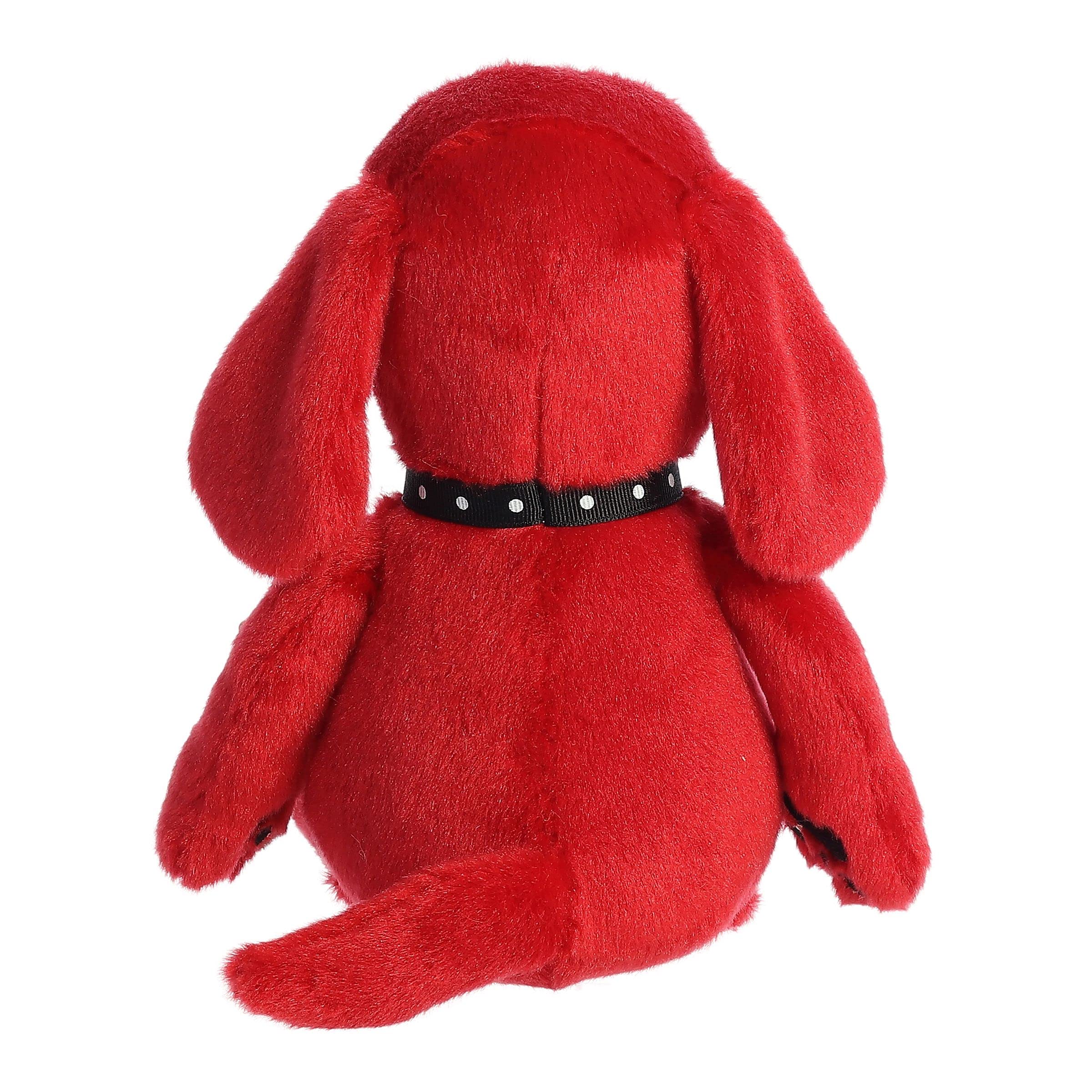 Clifford plush shows iconic paw prints on the feet for faithful design.