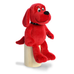 Bean pellets inside Clifford plush offer stable seating and soft support.