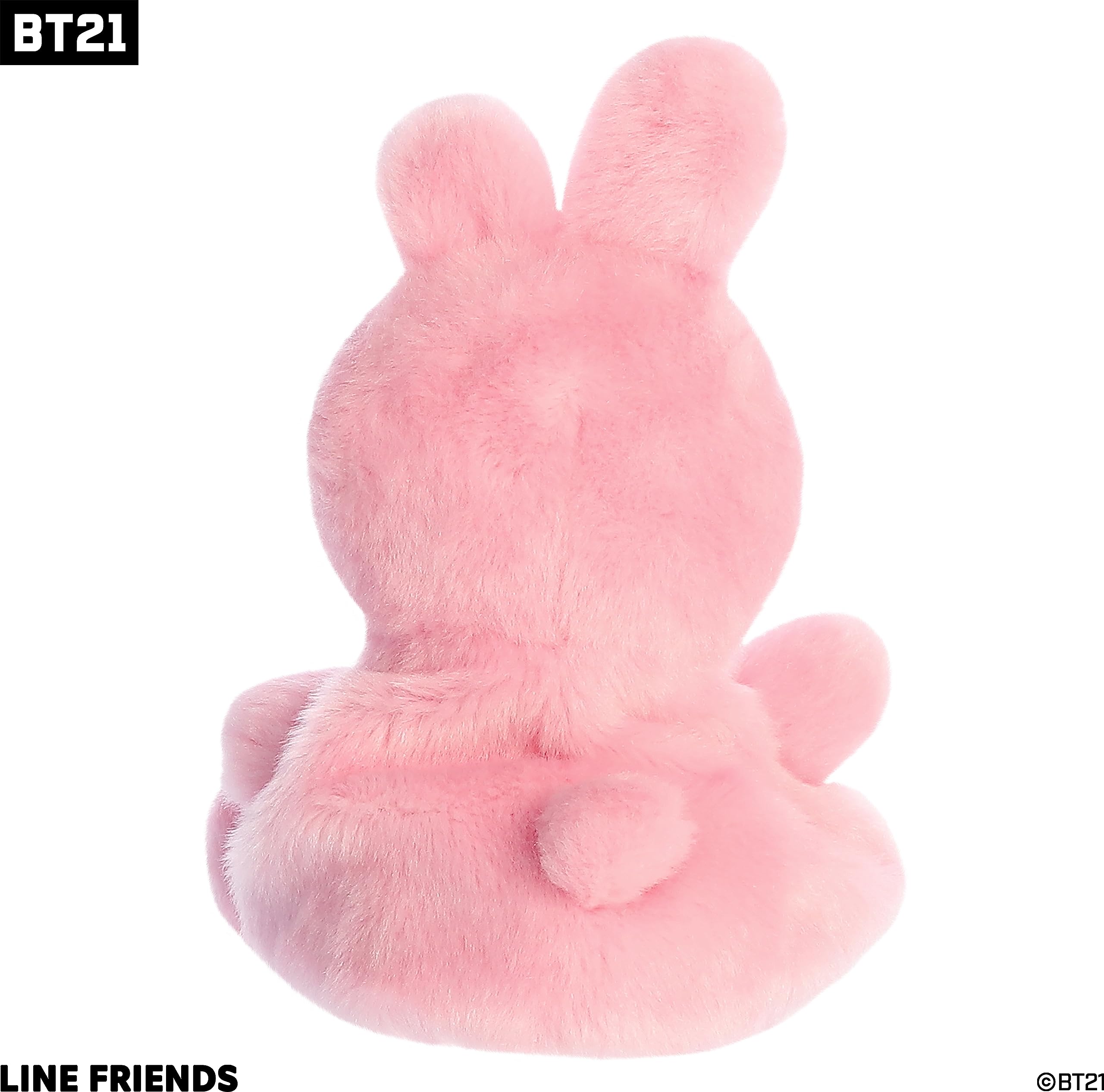 Aurora Cooky palm pals on shelf, bright pink accent.