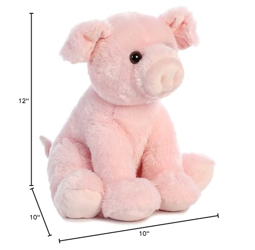 Aurora Cuddly Pig pink plush enhances cozy decor and imaginative fun.