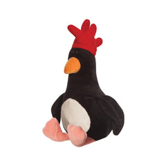 Expressive eye detail on Aurora Feathers McGraw penguin plush for storytelling