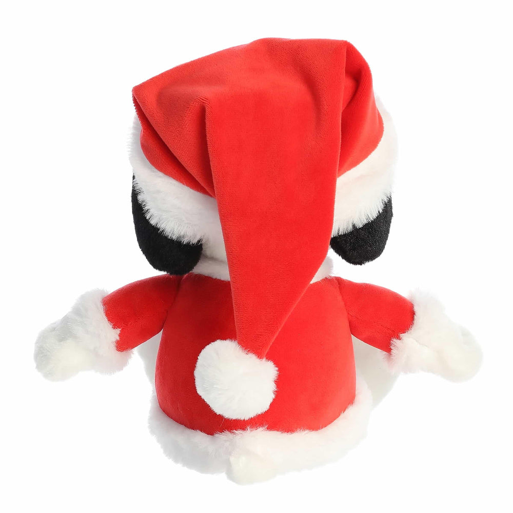 Aurora Festive Peanuts Santa Snoopy with bean pellets for stable play.