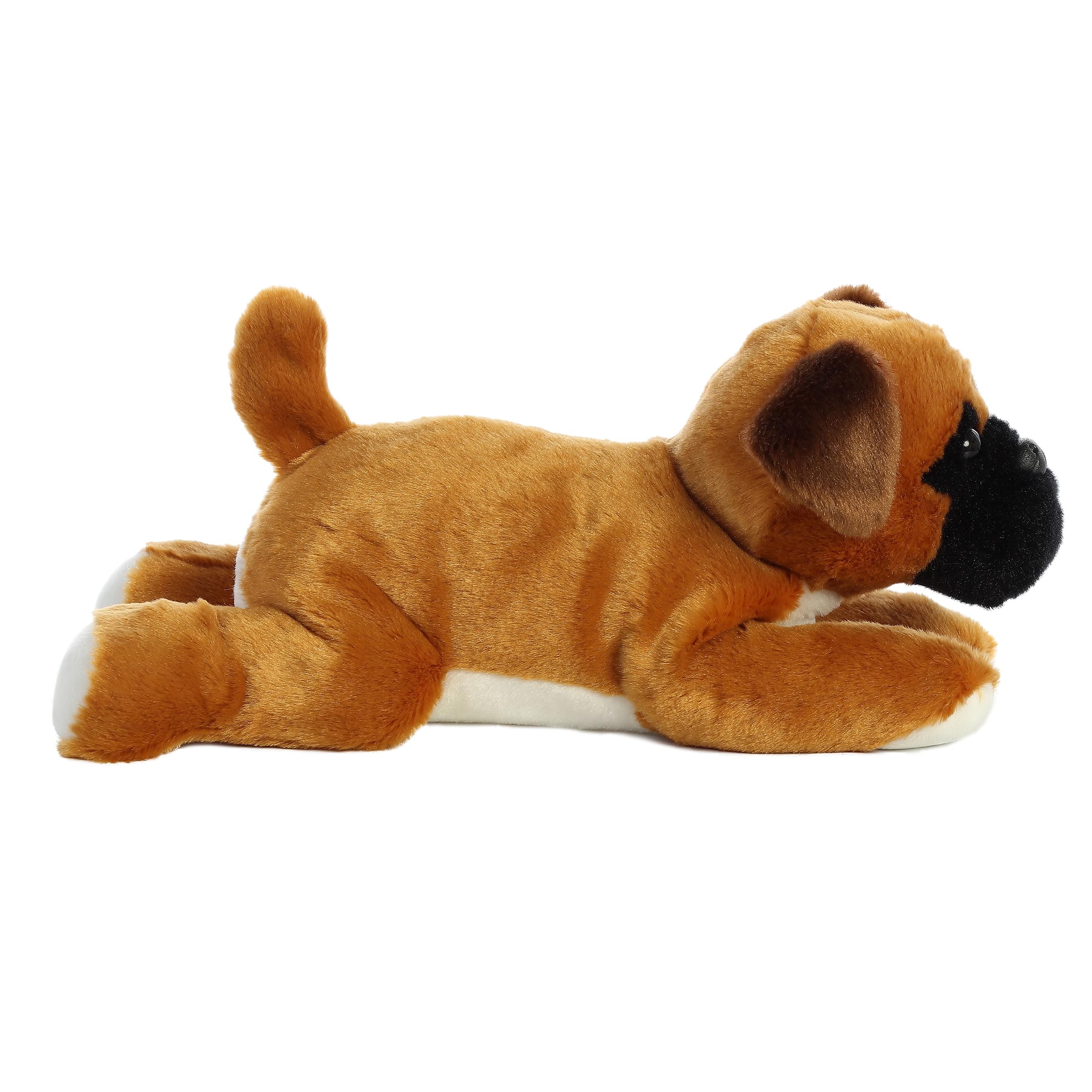 Aurora Chad Boxer Flopsie soft texture close-up promises comforting hugs.