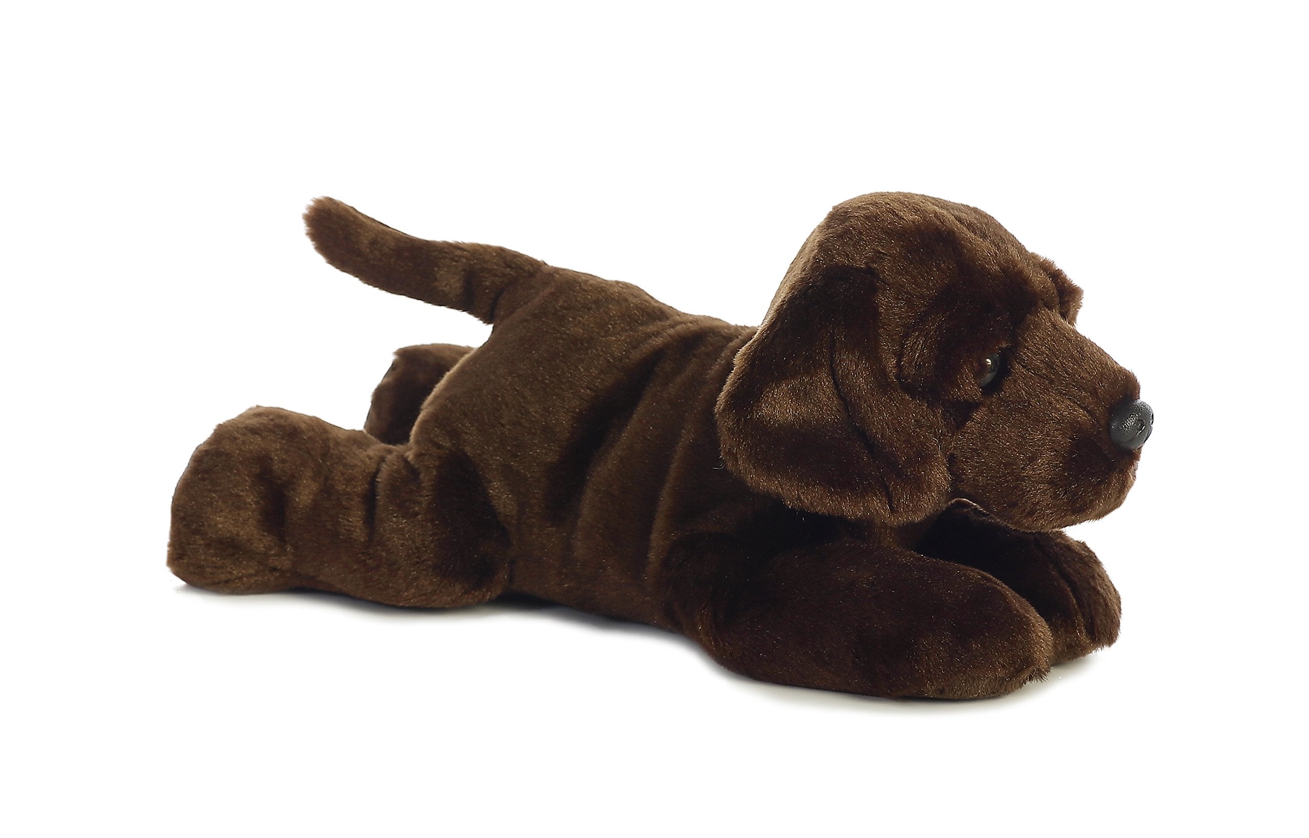 Aurora Flopsie Max Chocolate Lab plush for cozy hugs and role-play adventures.