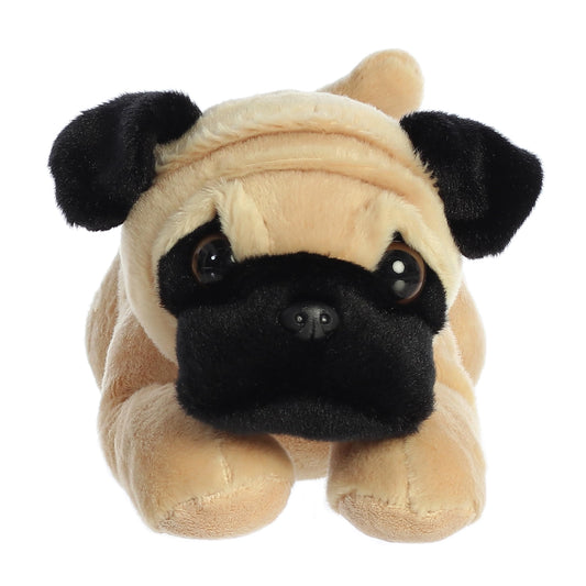 Close-up of Pugger's friendly face, perfect for imaginative play.