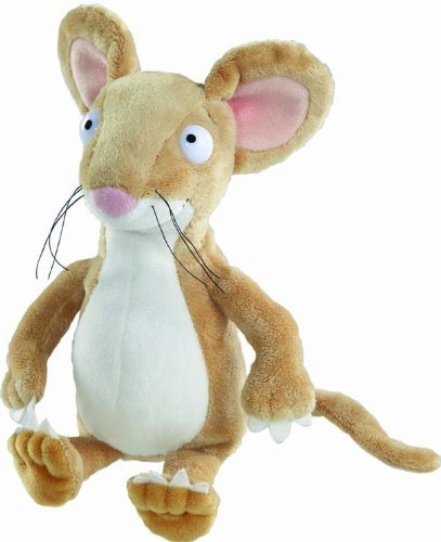 Aurora Gruffalo and Mouse fabric detail highlights soft plush material and durable stitching