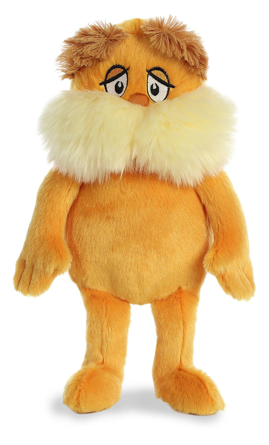 Aurora Lorax plush 11-inch orange stuffed animal for imaginative play.