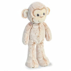 Aurora Marlow Monkey plush, side view, soft two-toned fabric for cozy snuggles.