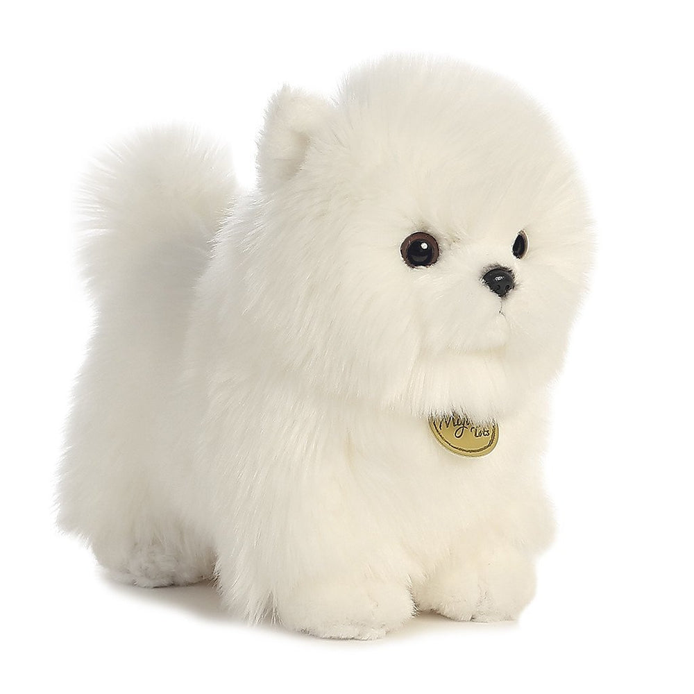 Aurora Miyoni Tots Pompom Pup face close-up for lifelike charm and cuddly decor