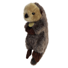 Aurora Miyoni Tots sea otter plush, bean pellets inside, safe for kids and playtime.