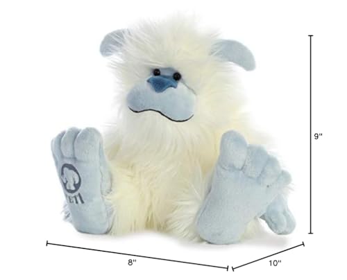 Aurora white Yeti plush adds a unique touch to any plush collection and adventures.