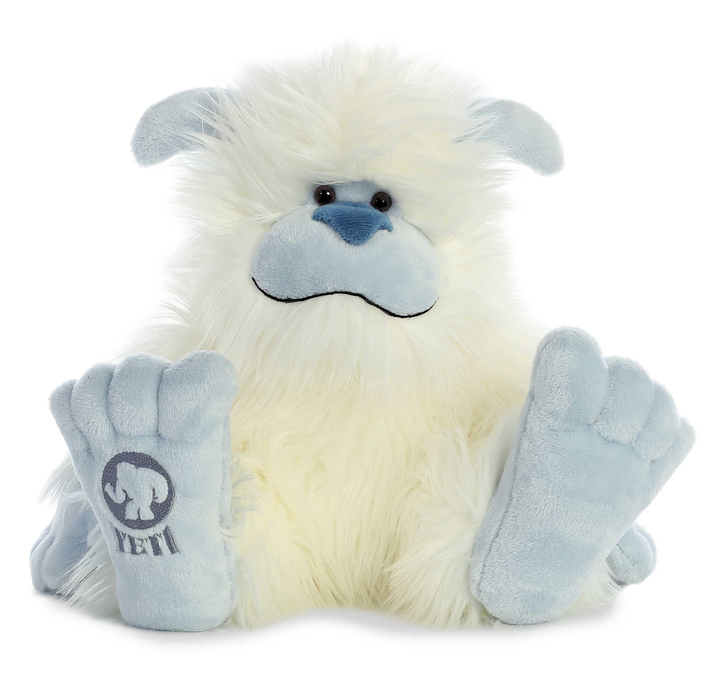 Aurora mysterious fantasy Yeti stuffed animal, 10-inch plush ideal for cuddling and imaginative play.