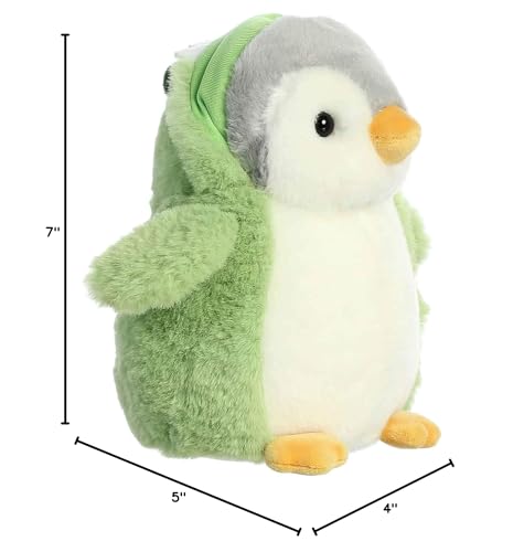 Aurora Playful Pom Pom Penguin cuddle moment, ideal for kids and adults alike.