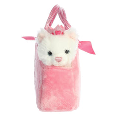 Soft plush princess kitten highlighting cuddly texture and charm