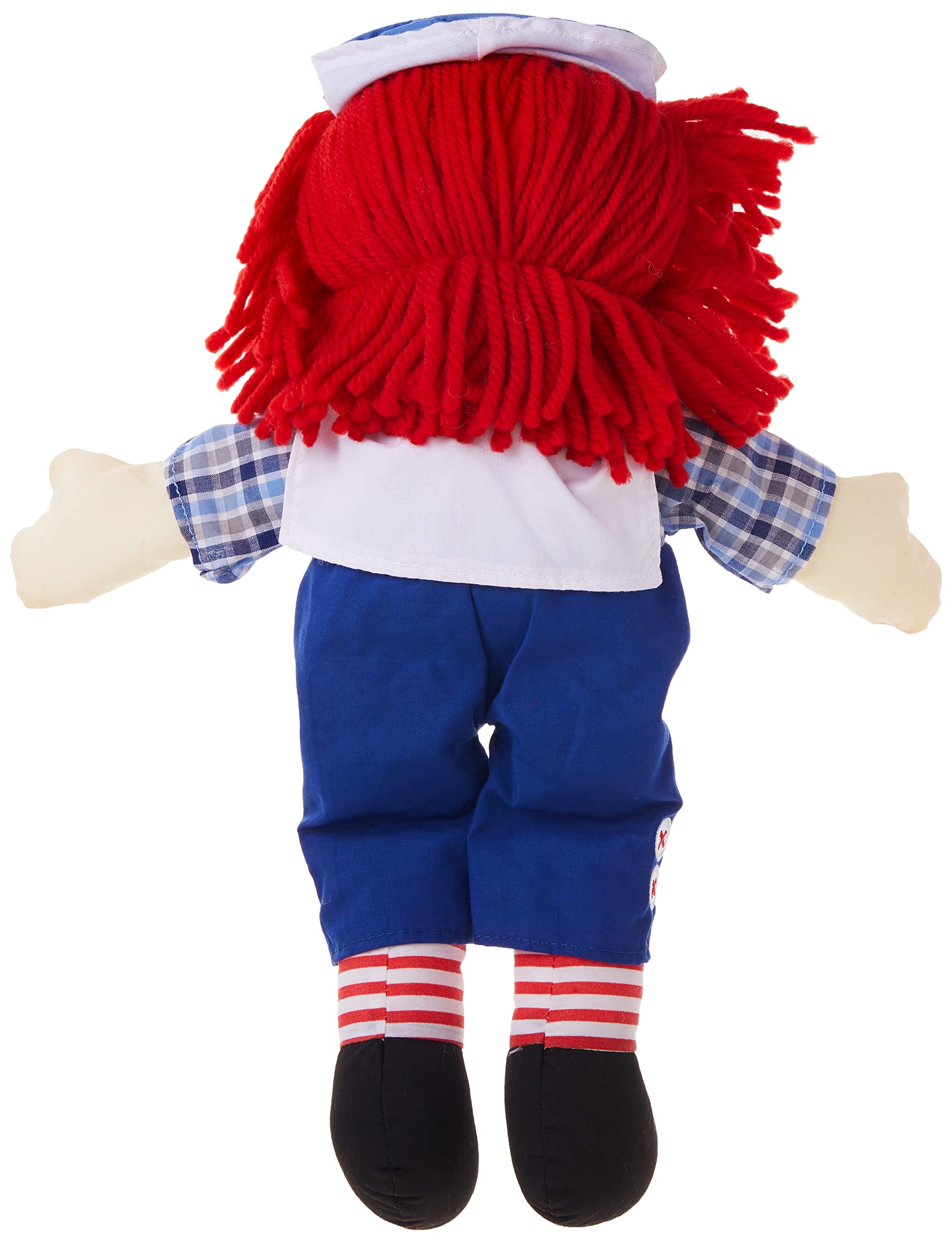 Aurora Raggedy Andy classic doll back view with durable stitching visible
