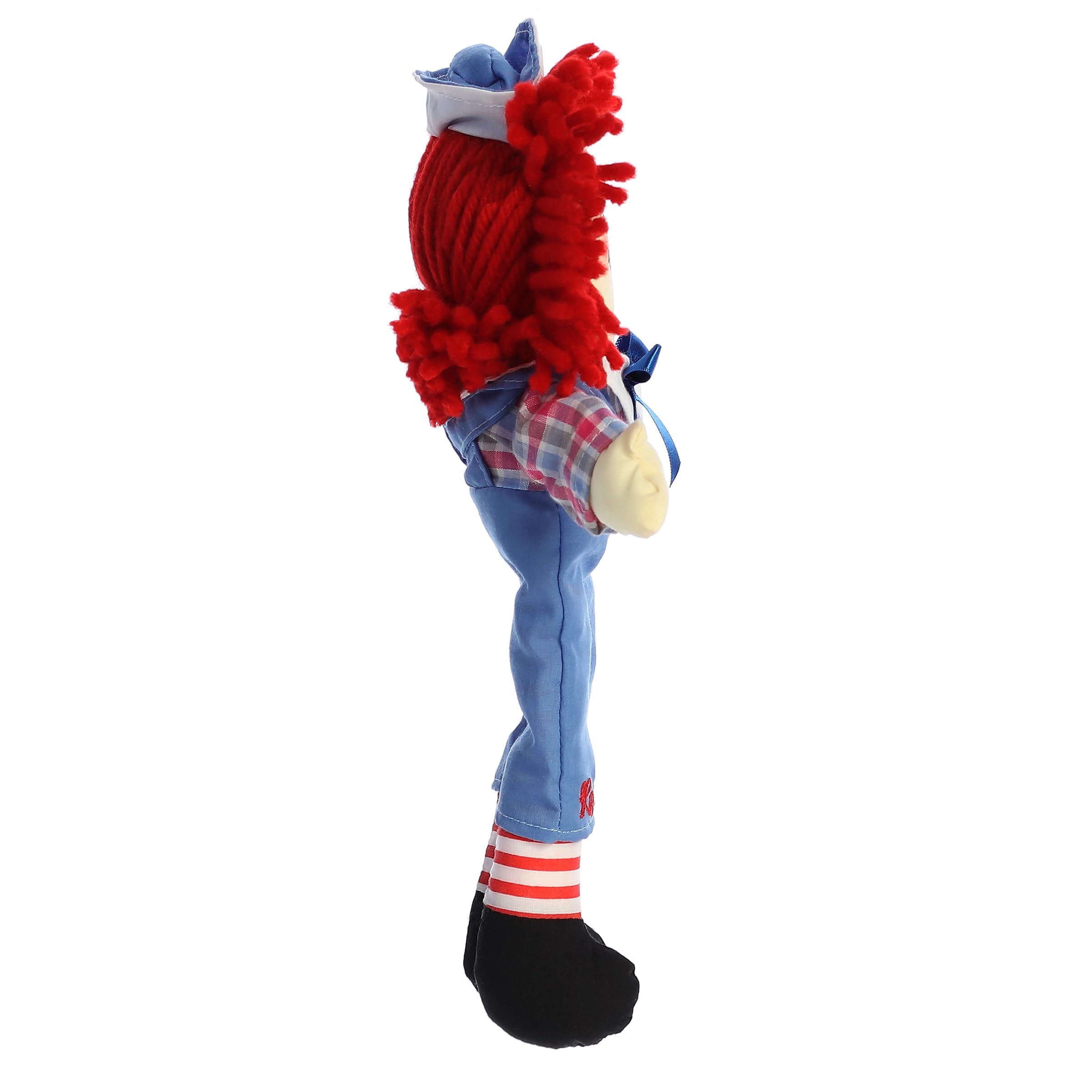 Aurora Raggedy Andy holding hand pose invites storytelling and display.