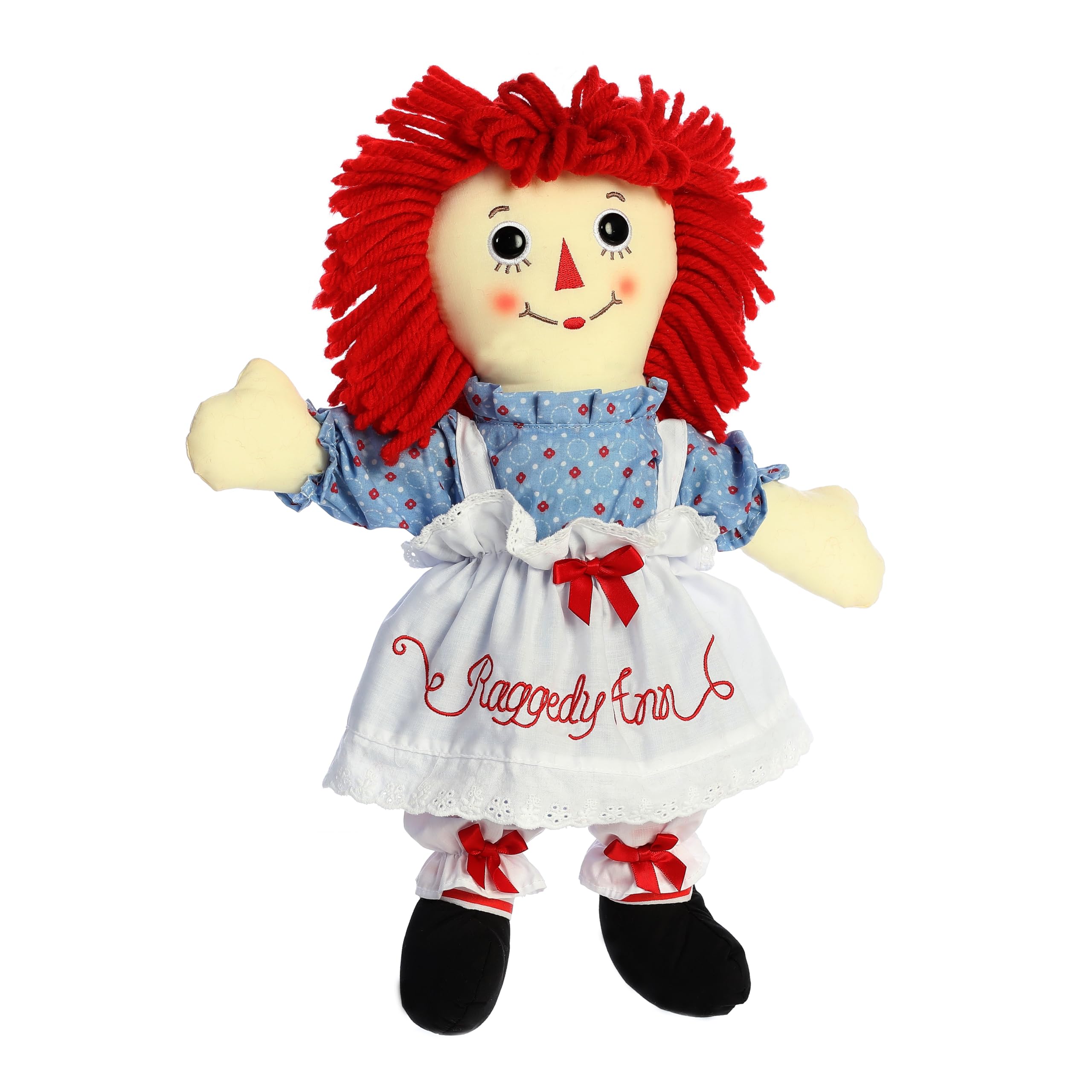 Aurora Raggedy Ann vintage clothing detail, showcasing heirloom craftsmanship.