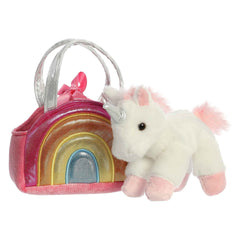 Aurora rainbow carrier design with vibrant colors enhances travel fun and imaginative pretend play