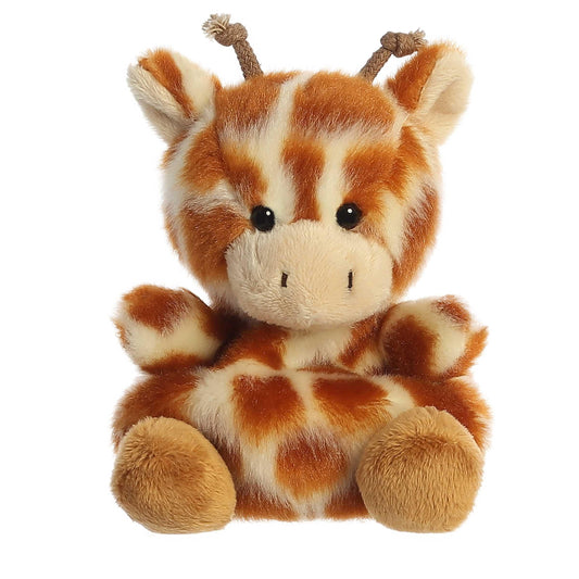 Aurora Safara Giraffe plush with warm brown spots ready for cuddling and display