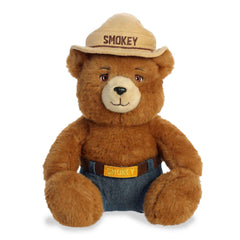 Aurora Smokey Bear plush with ranger hat offers a soft, comforting cuddle.