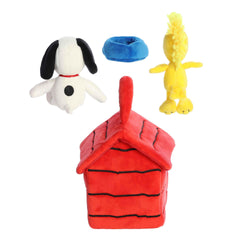 Aurora Snoopy dog bowl included in the playful set.