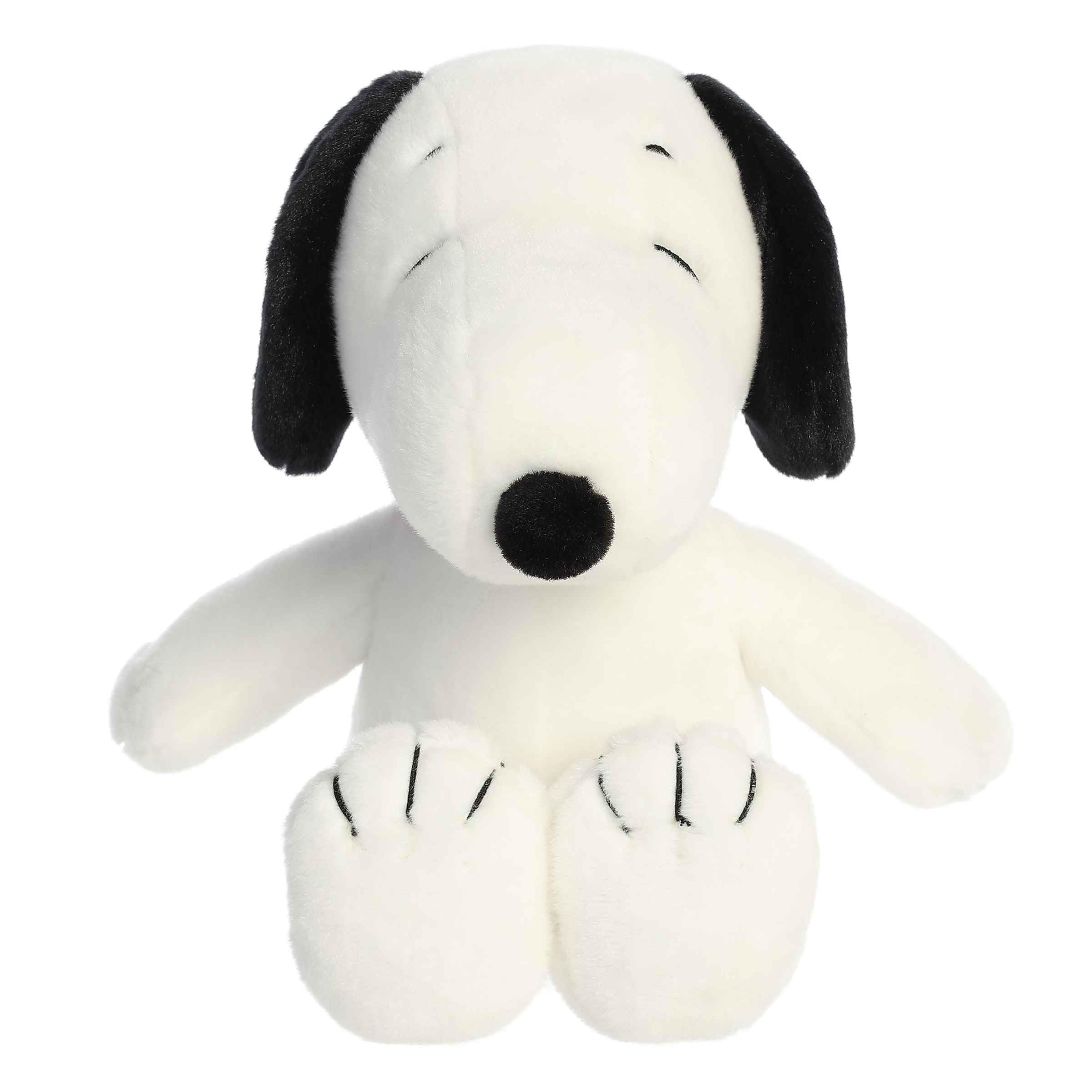 Aurora Snoopy fluffy body ideal for hugs and imaginative play.