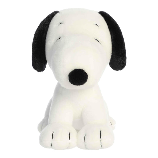 Aurora Snoopy stuffed animal back view, showcasing soft plush and durable stitching.