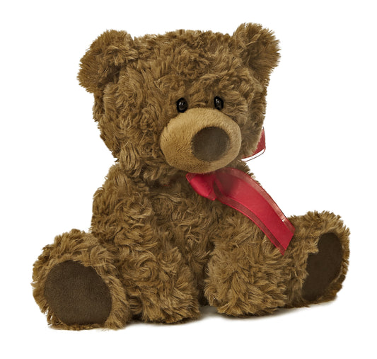 Aurora Snuggly Coco Bear swirly texture enhances tactile play