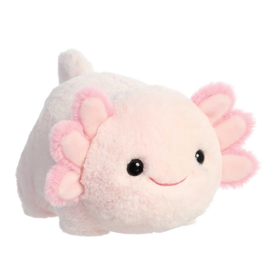Aurora Spudsters Axel Axolotl Plush pink round shape for cozy hugs