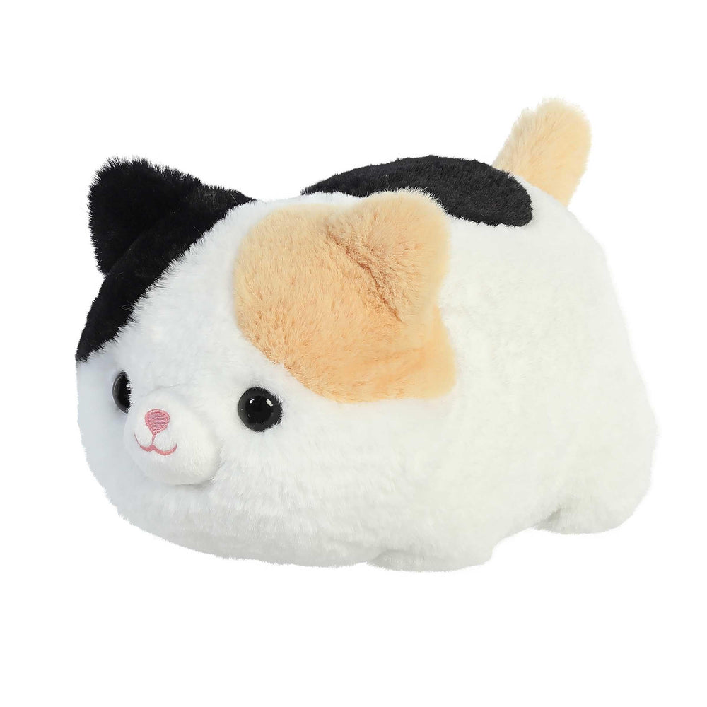 Aurora Callie Cat Spudster plush with bean pellets for stable weight and safe play.