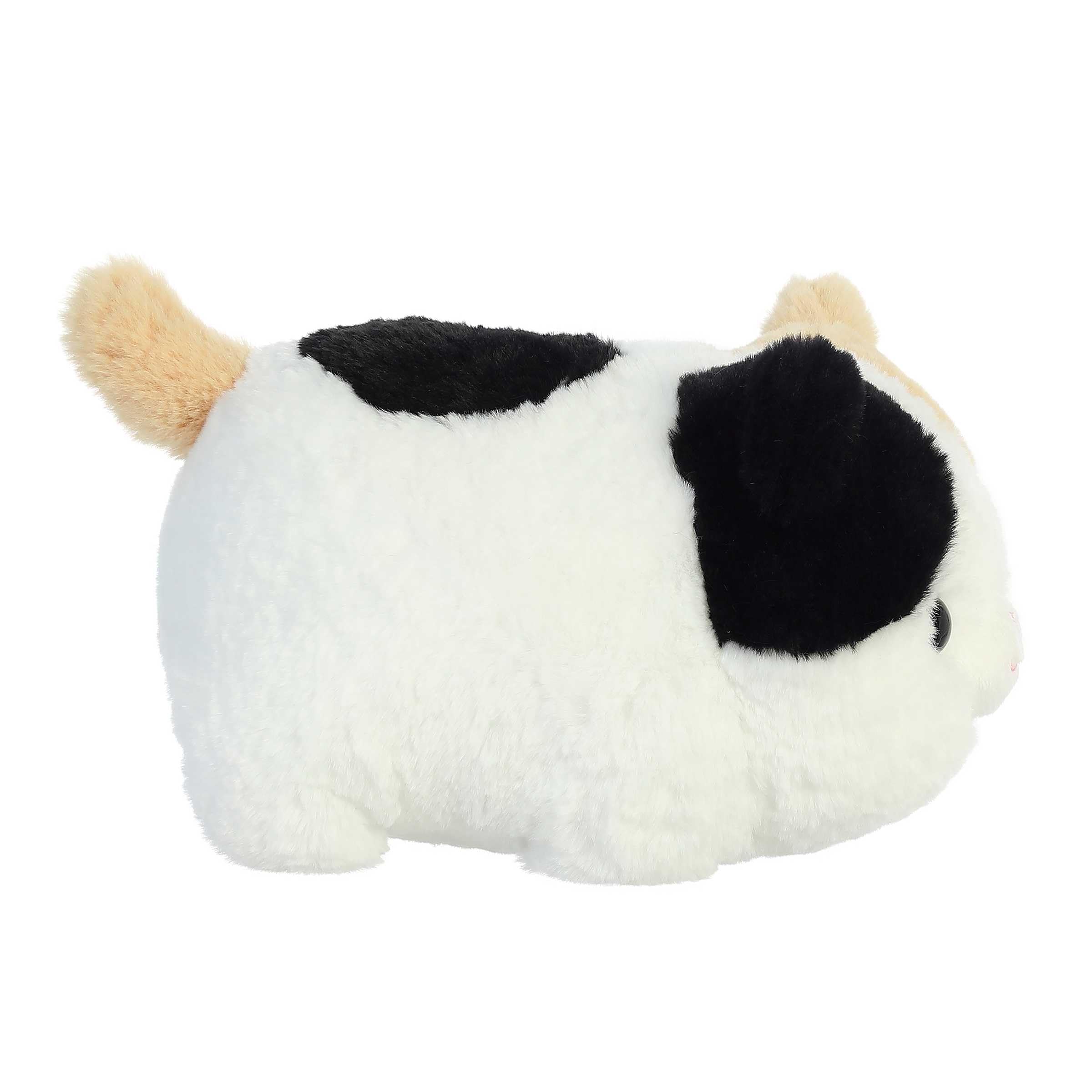 Aurora Callie Cat Spudster plush showcasing soft fabric for cloud-like comfort.