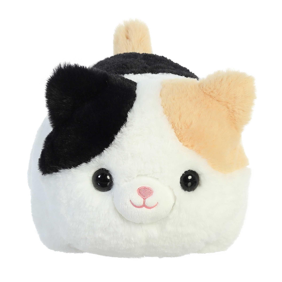 Aurora Callie Cat Spudster plush with round body for comforting cuddles.