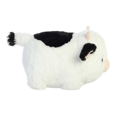 Aurora Spudsters Tutie Cow plush back view with durable stitching for everyday hugs