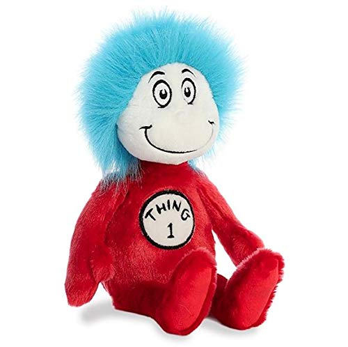 Aurora Thing 1 & Thing 2 multicolor plush featuring embroidered facial details for imaginative storytelling