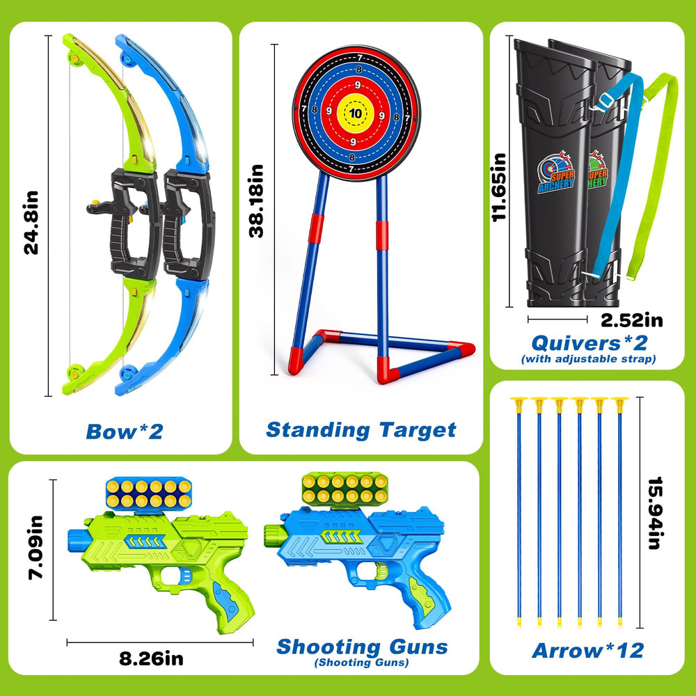 AuroTops bow with LED lights enhances visibility during indoor play.