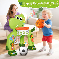AuroTops clock feature supports interactive play and timing awareness with dinosaurs.