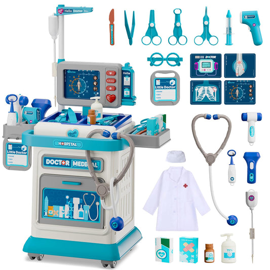 AuroTops Doctor Kit mobile cart invites imaginative play and role-play learning.