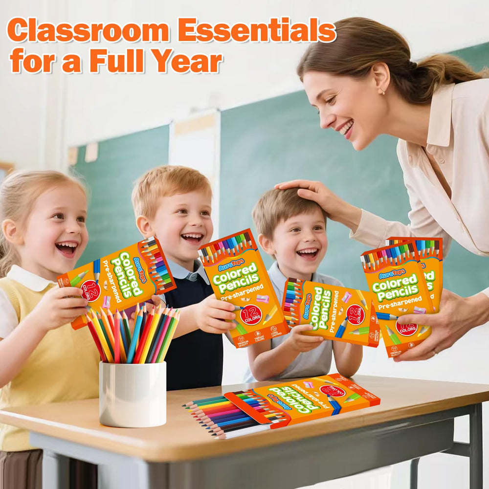 AuroTops erasable colored pencils allow corrections during drawings and journaling.