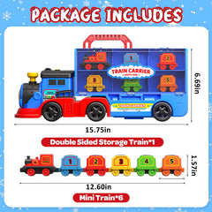 AuroTops magnetic train cars 1-5 connect easily for extended train adventures.