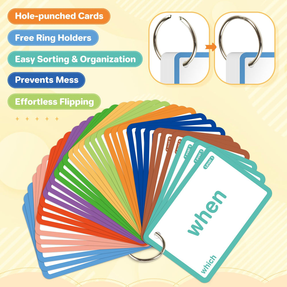 AuroTops rounded edges on cards provide safe handling for young learners.