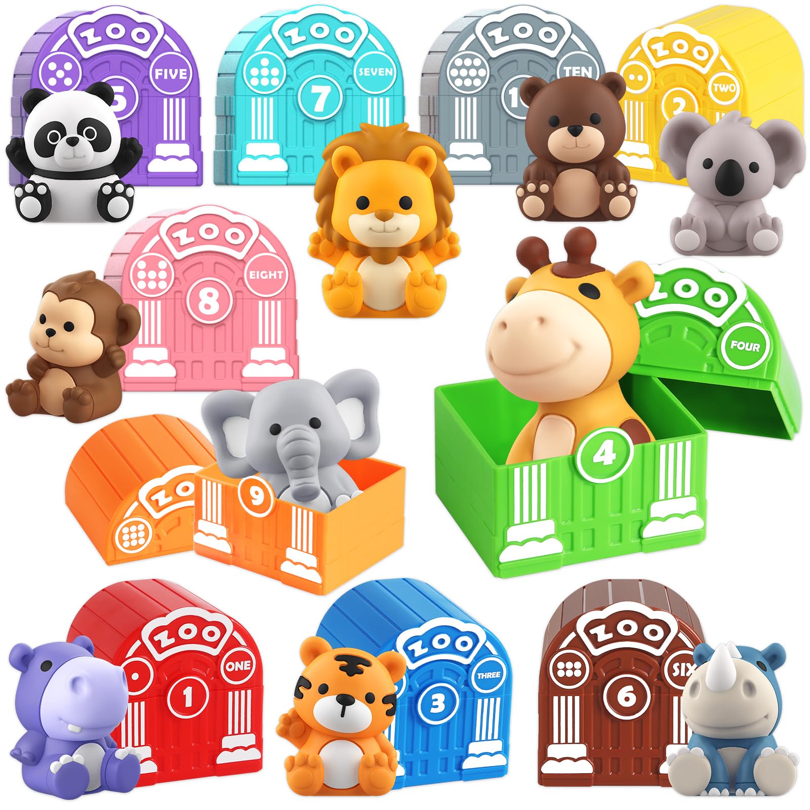 AuroTops safari animal barn toy setup for engaging pretend play