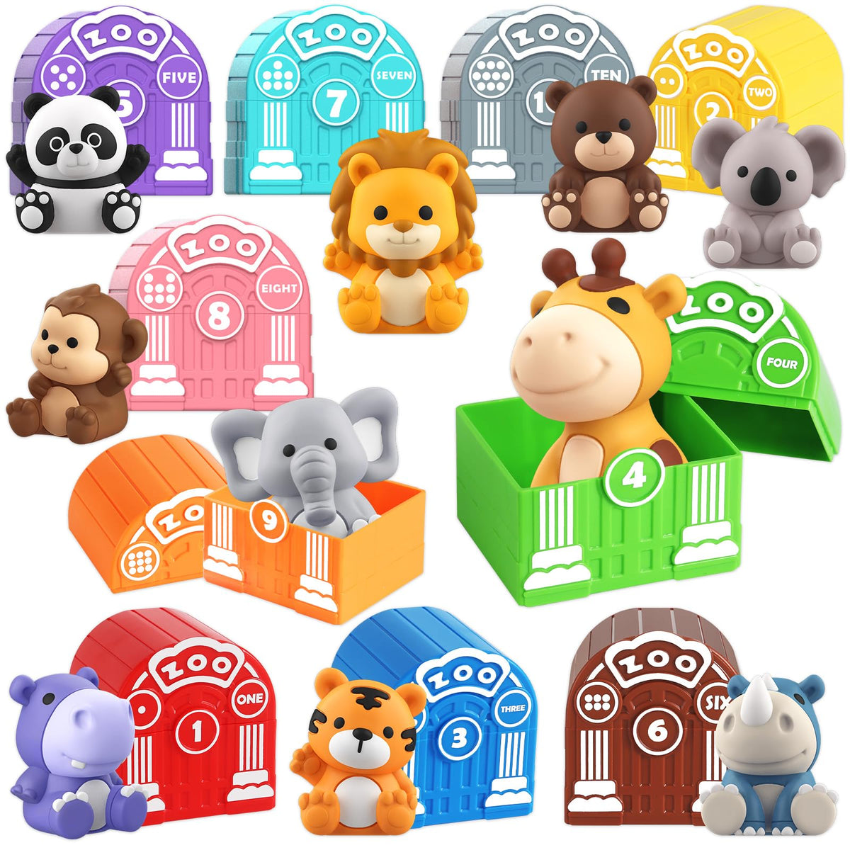 AuroTops safari animal barn toy setup for engaging pretend play