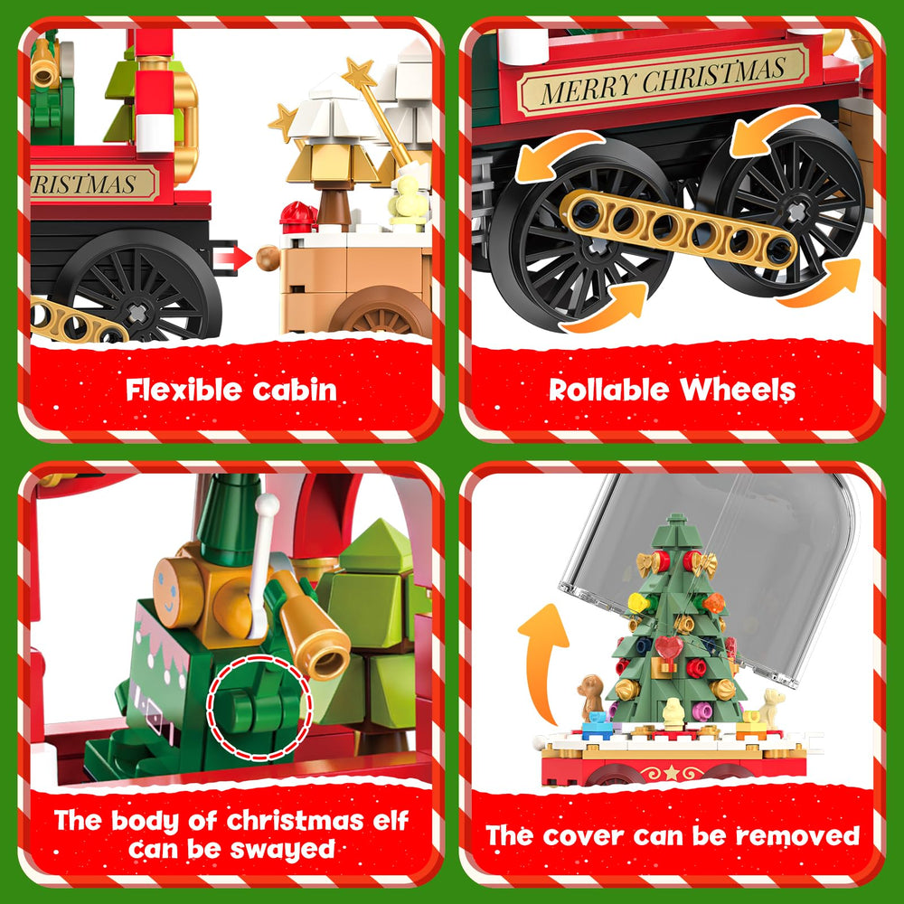 AuroTops Santa sleigh component adds magical decor to any room.