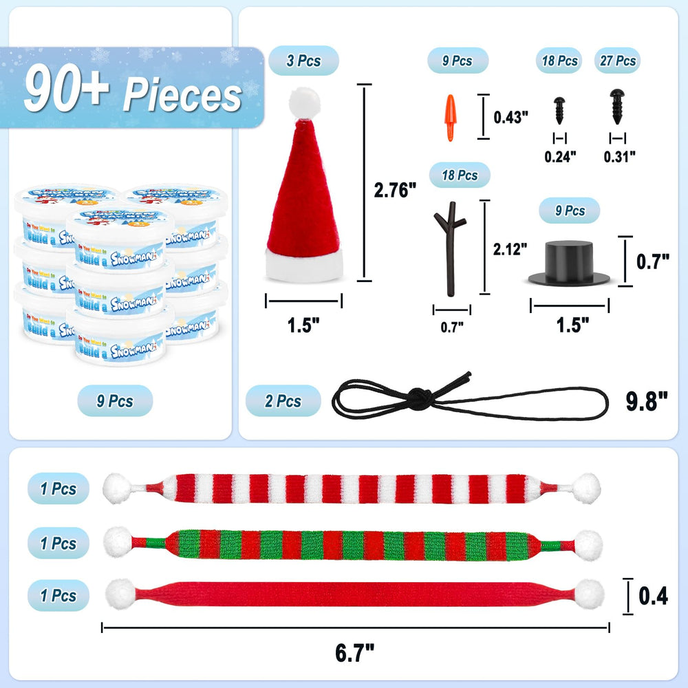Aursy scarf and hat accessories for personalized snowmen