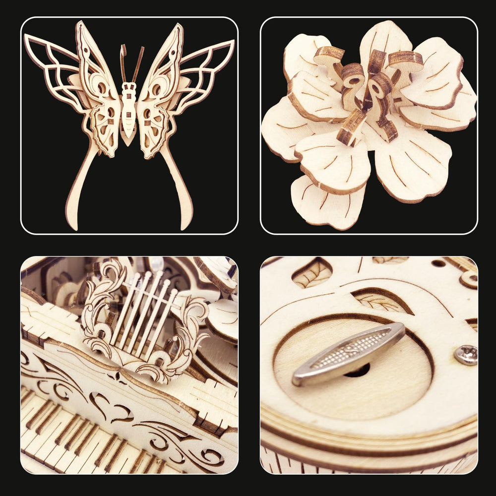 auryee wooden craft kit with burr-free plywood parts for precise assembly