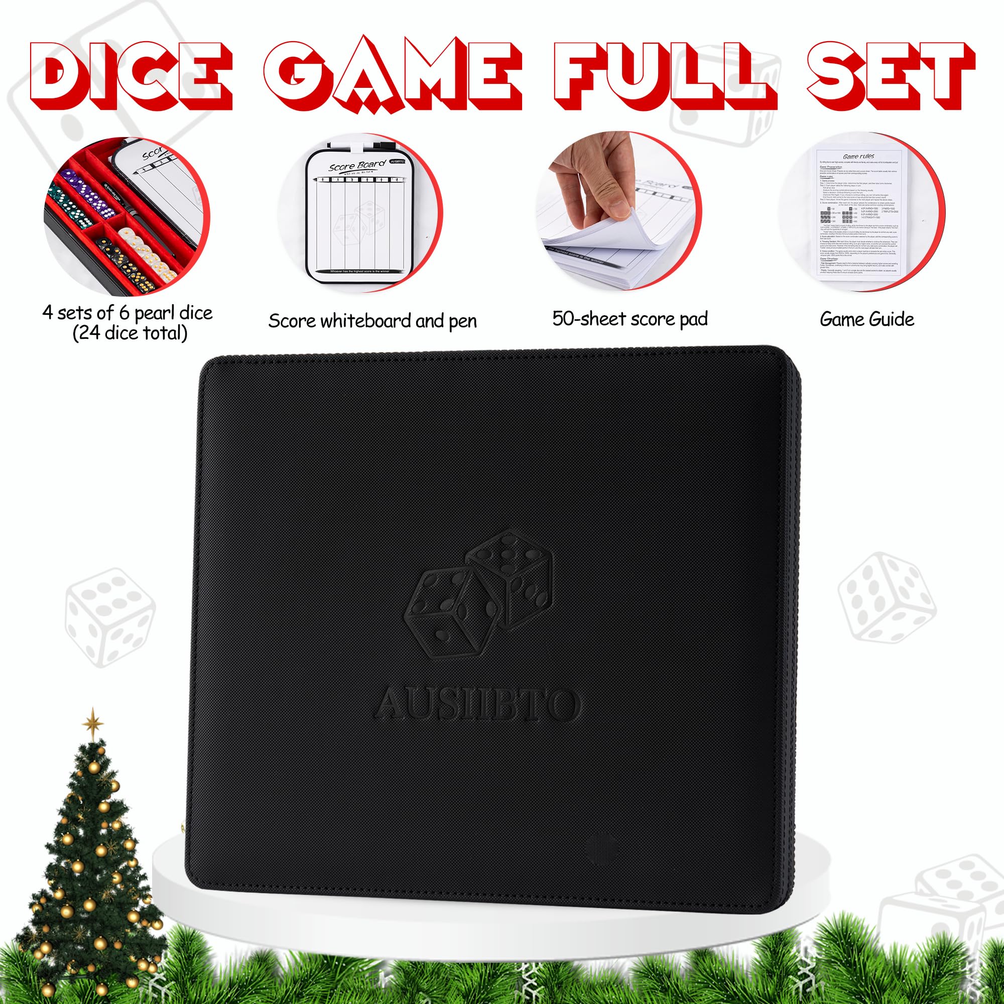 AUSIIBTO PU leather case, 11 inches wide, portable and durable.