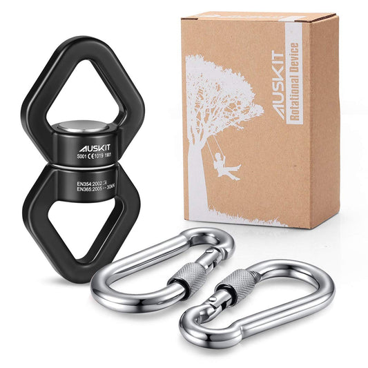 AusKit swing swivel in 360-degree rotation for smooth, twist-free swinging.