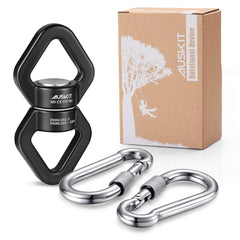 AusKit swing swivel in 360-degree rotation for smooth, twist-free swinging.