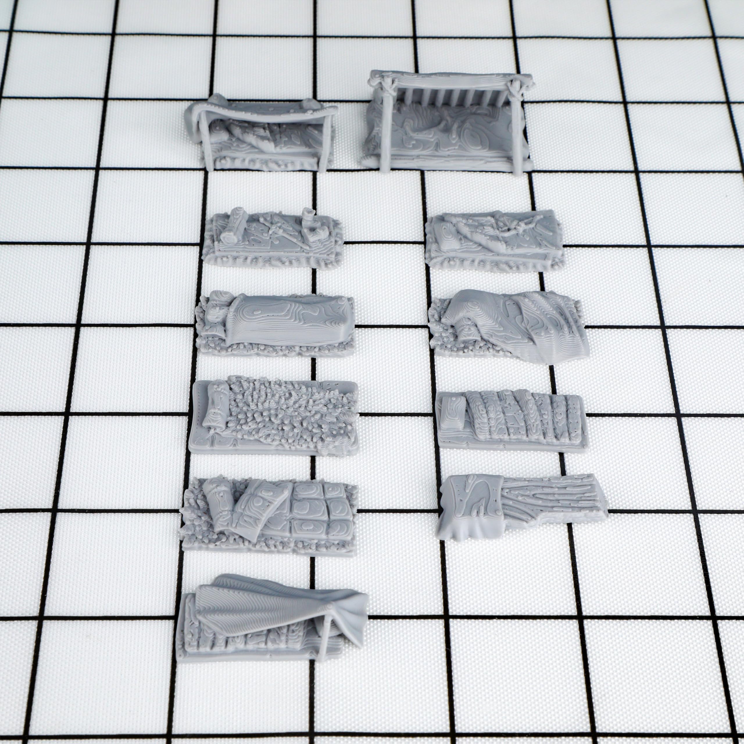 Auspdice camp scene setup ideal for DMs and players alike.
