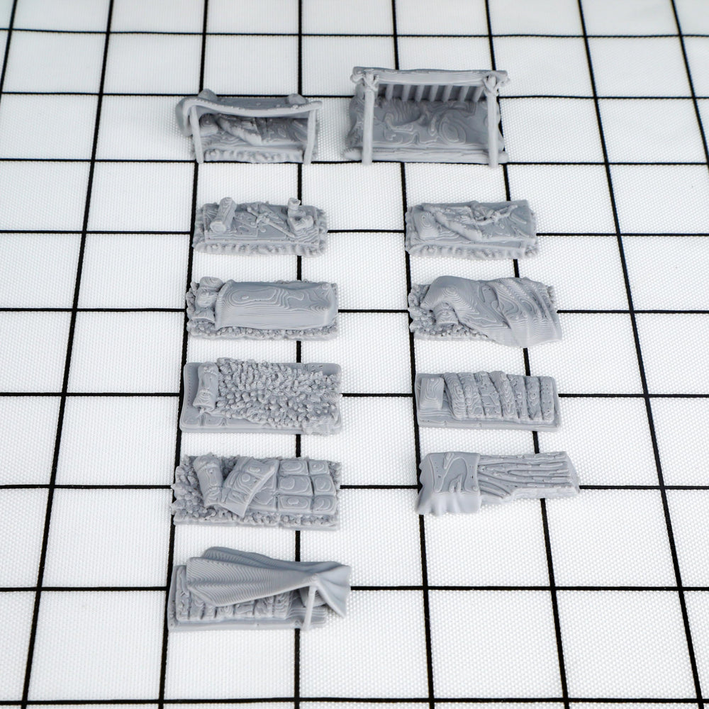Auspdice camp scene setup ideal for DMs and players alike.